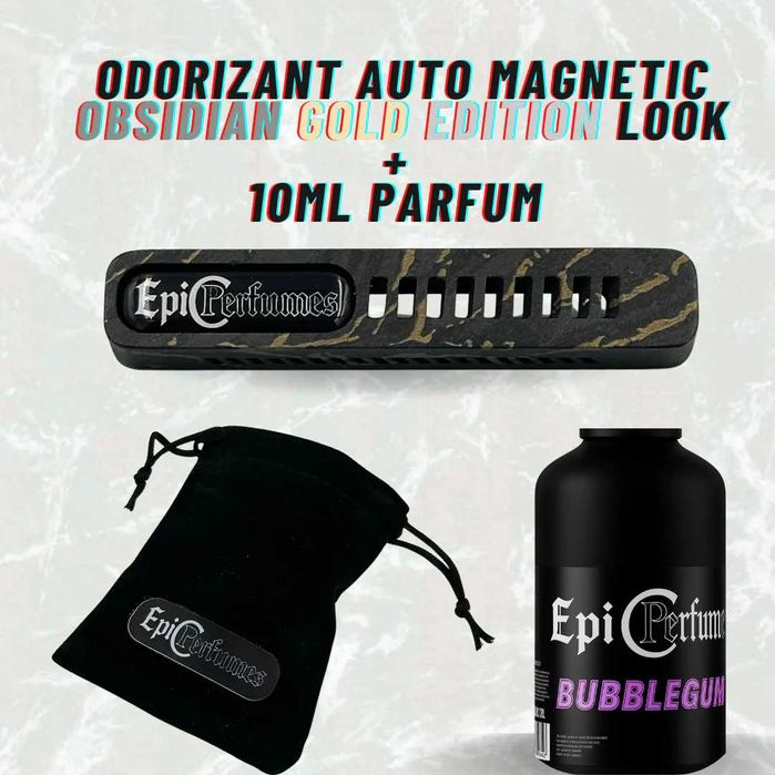Odorizant auto magnetic Obsidian Gold Edition, Carbon, Carbon forjat