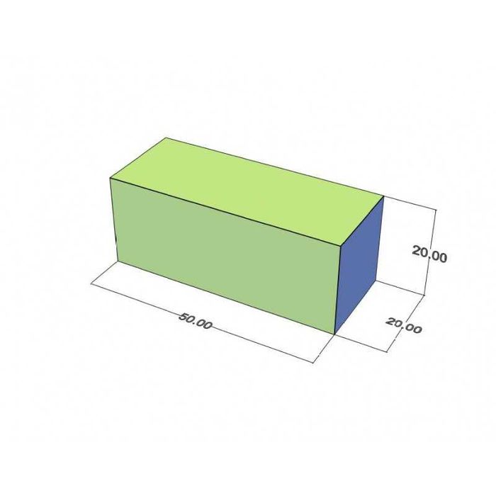 50x20x20mm Неодимов магнит N52, 3200Gs Neodymium magnet NdFeB magnit