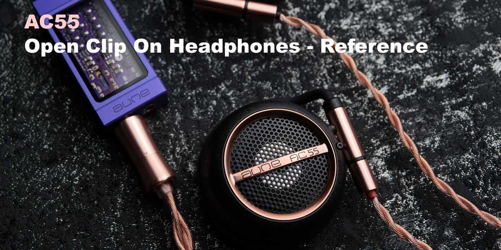 Aune AC55 Open-Back Clip-On Headphones Reference Casti HIFI Ca Noi