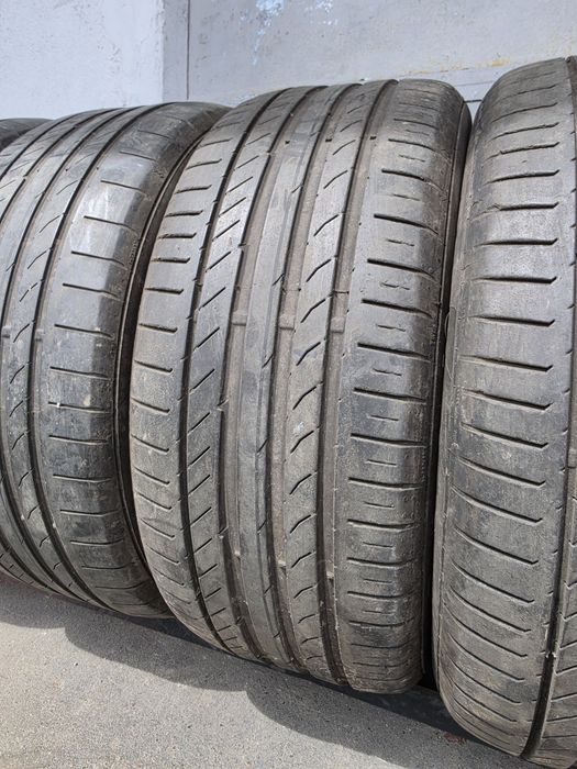 4 бр. летни гуми 225/50/17 Continental AO DOT 2x1821 2x0919 4-5 mm