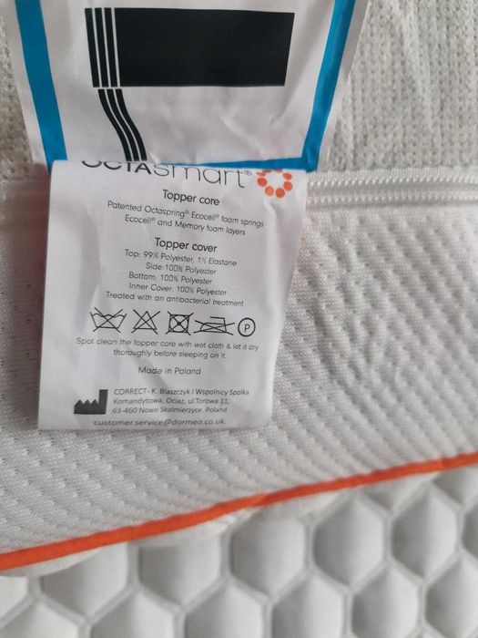 Топ матрак Octasmart (Dormeo) – НОВ, 150×200 см (Queen size)