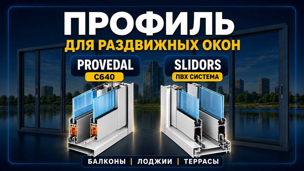 Профиль для раздвижных окон (г. Тараз)