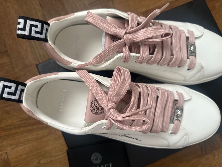 Adidasi de femeie versace alb cu roz nr.38