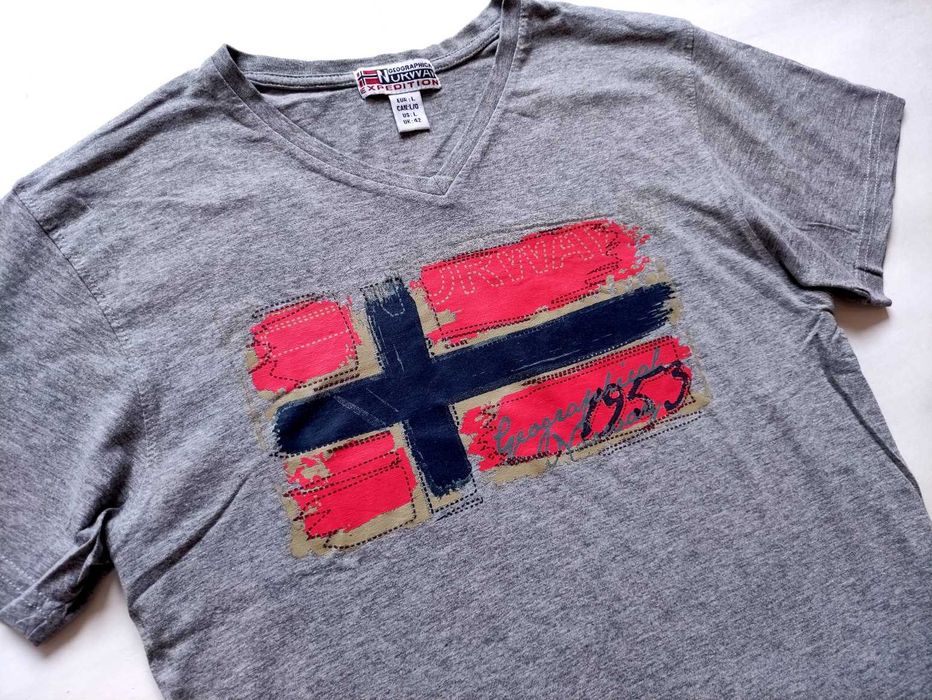 Fred Perry; Geographical Norwey Short Sleeve Mens - M - 2бр. оригинални мъжки тениски