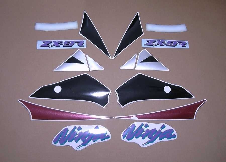Стикери Kawasaki ZX9R Ninja 1994-2003 лепенки кавазаки 900 зх9р zx-9r