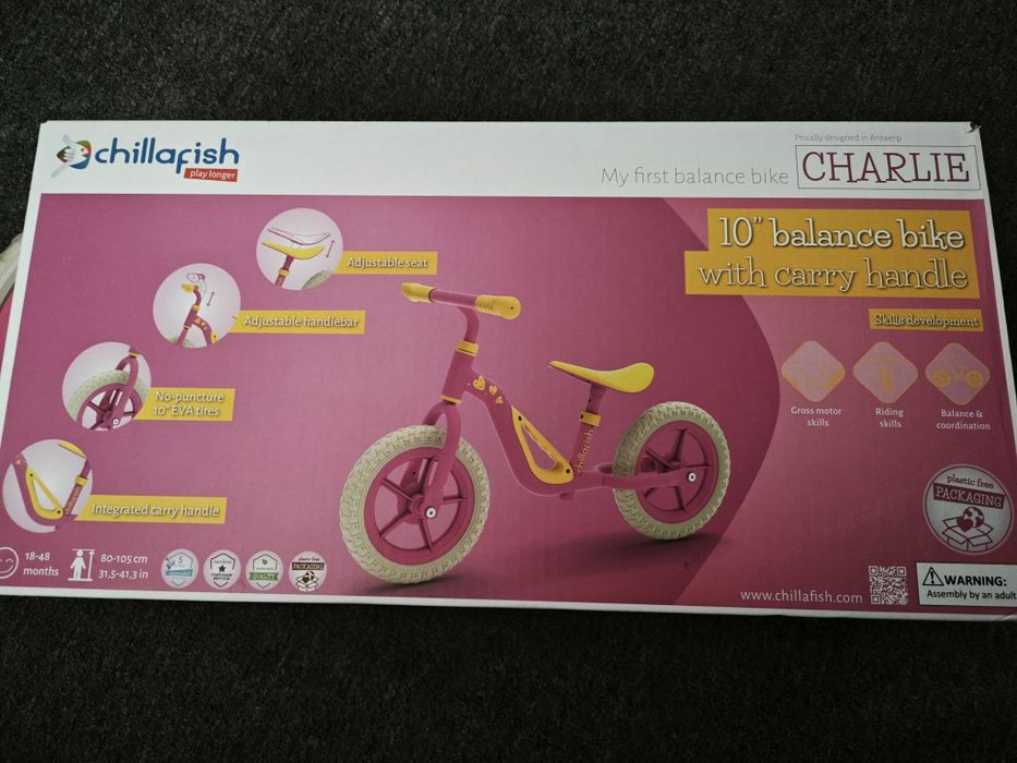 Колело за баланс Chillafish Charlie pink