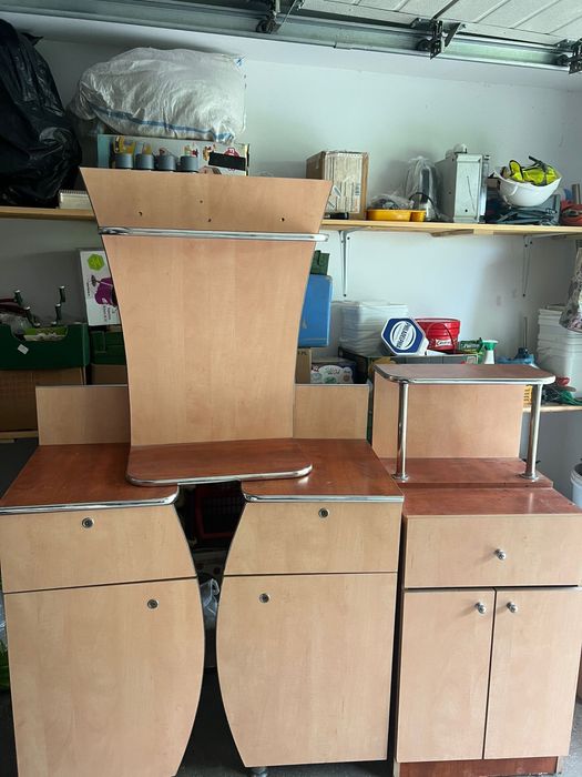 Mobilier Recepție / Salon – Set Complet Modulabil – Design Curbat cu Încuietori