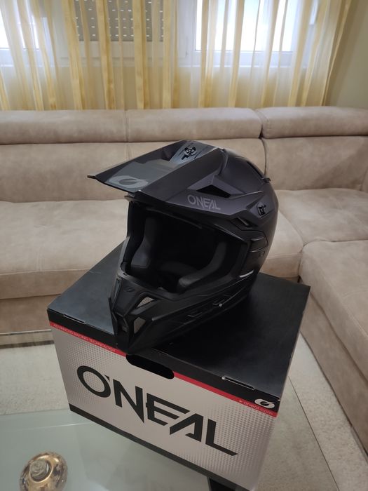 Ендуро каска O'NEAL EX-SRS solid black V-24