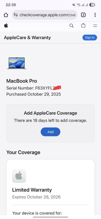 MacBook Pro 14 M5 16/512 (3 цикла)