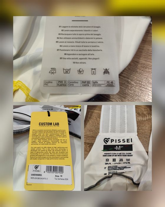 Клин за колоездене мъжки / PISSEI 2024 Tour de France - M / AGU - S