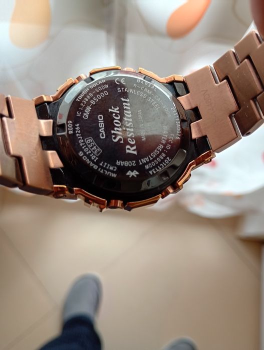 Casio G Schock Square Metal Rose Gold
