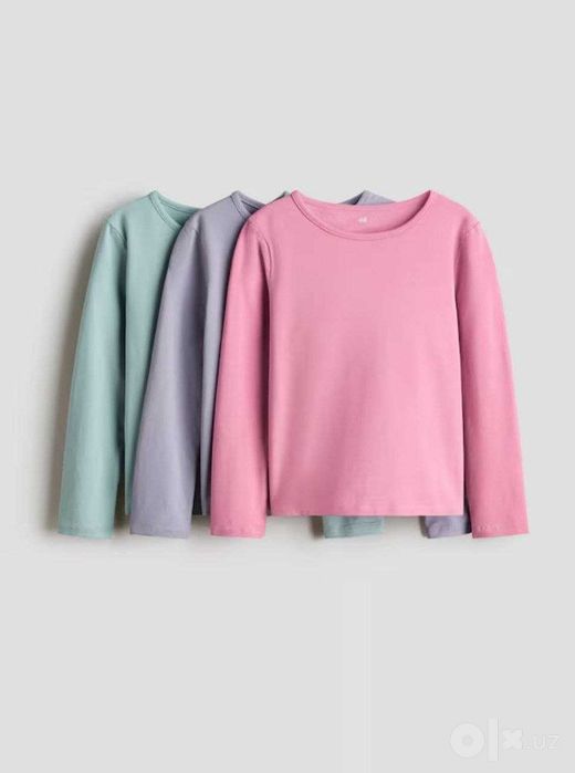 В наличии Лонгсливы для девочек.  H&M Англия.
