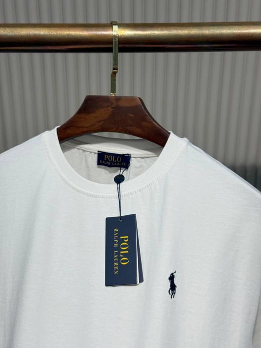 Tricou polo alb