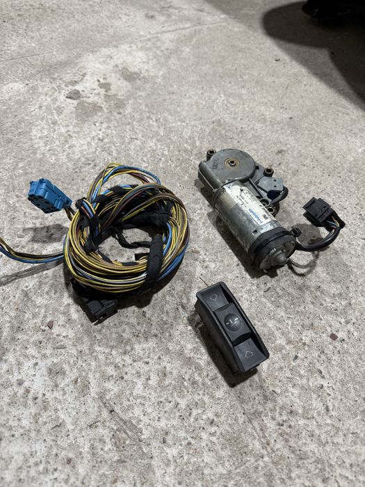 Проводка и моторчик на люк BMW e34