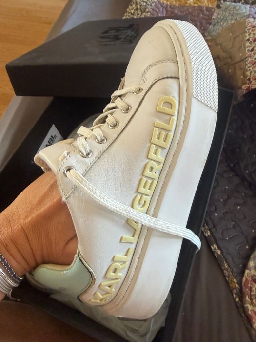 Оригинални кожени маратонки Karl lagerfeld
