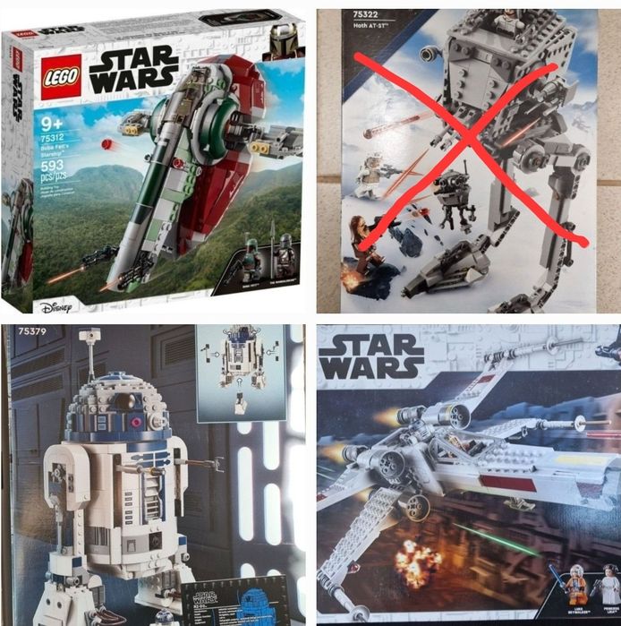 LEGO SW 75379, 75312, 75324, 75330, 75327, 75329