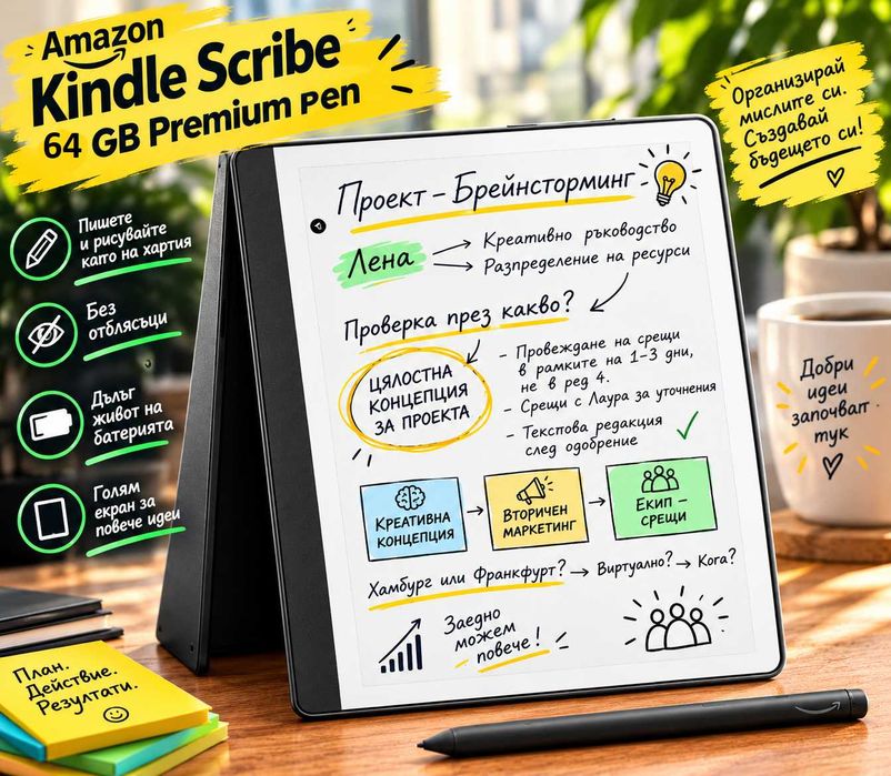 Amazon Kindle Scribe (64 GB) Premium Pen, 2024