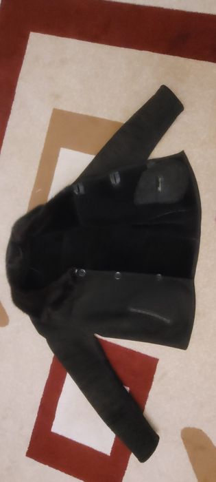 Дубленка итальянская с натуральный воротником норка