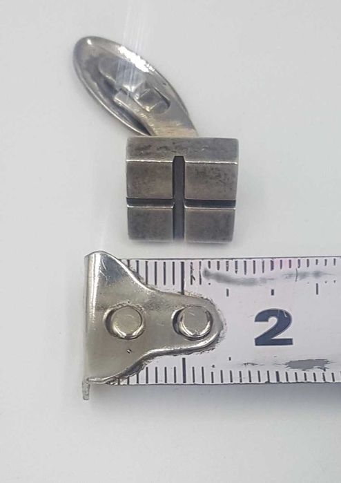 Butoni vintage din argint art deco