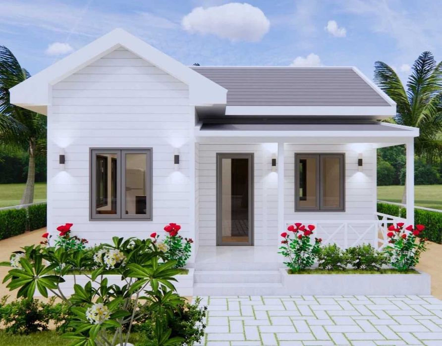 НА ИЗПЛАЩАНЕ - Евтина сглобяема къща с 1 спалня, 42 кв. м