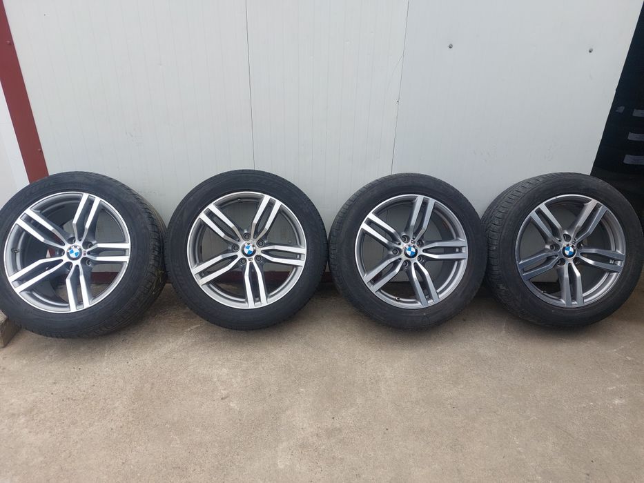 Set jante din aluminiu r19 BMW M Performance Double Spoke Style 623M / DOUA LATIMI / 5x120 / anvelope vara RSC 255 50 r19 si 285 45 r19 Bridgestone