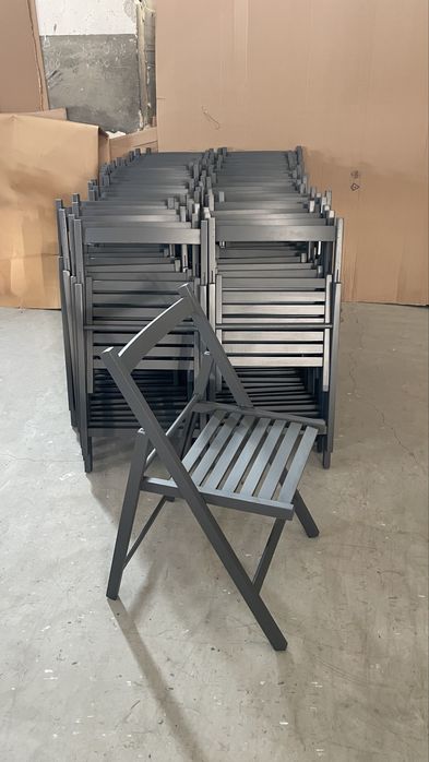 Masa plianta cu 4 sau cu 6 scaune pliante GRI - mese pliante !