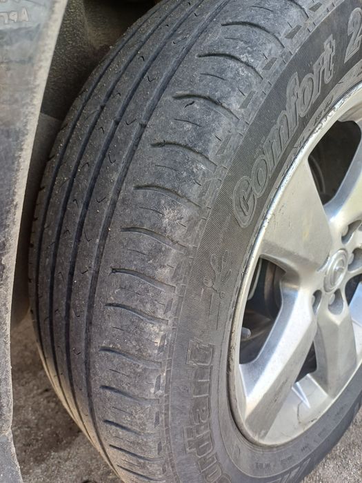 Продам комплект летних колёс без дисков.