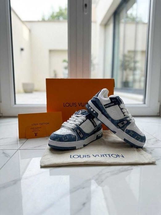 Adidasi LV Trainers Blue - Albastru - Full Box - PREMIUM