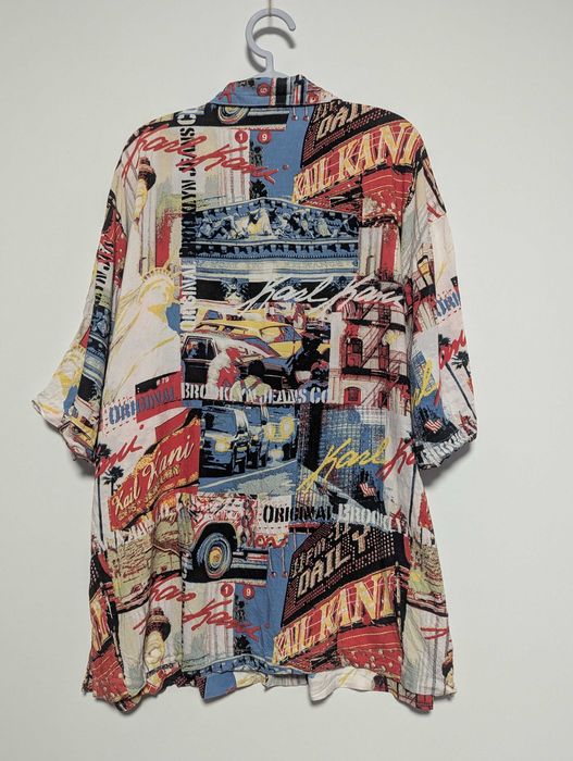 Cămașă Karl Kani XL – print urban, streetwear hip‑hop