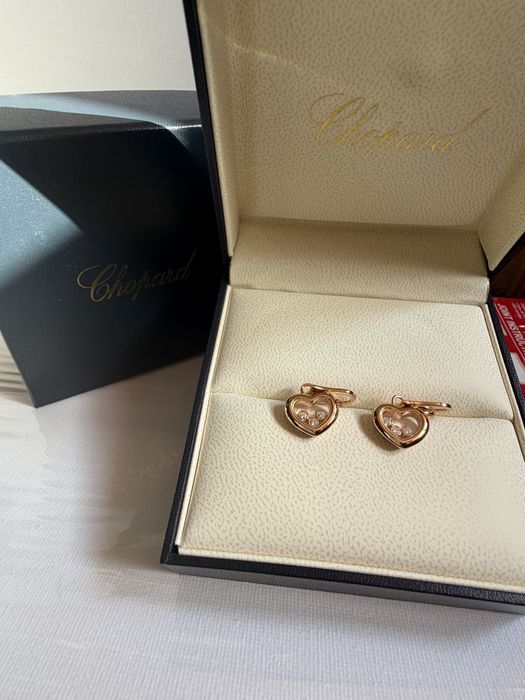 Нови обеци Chopard happy diamonds