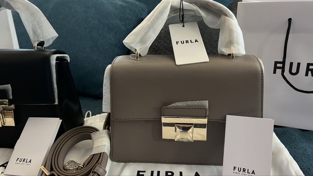 FURLA VENERE TOP HANDLE Crossbody bags.100% оригинал, със сериен номер