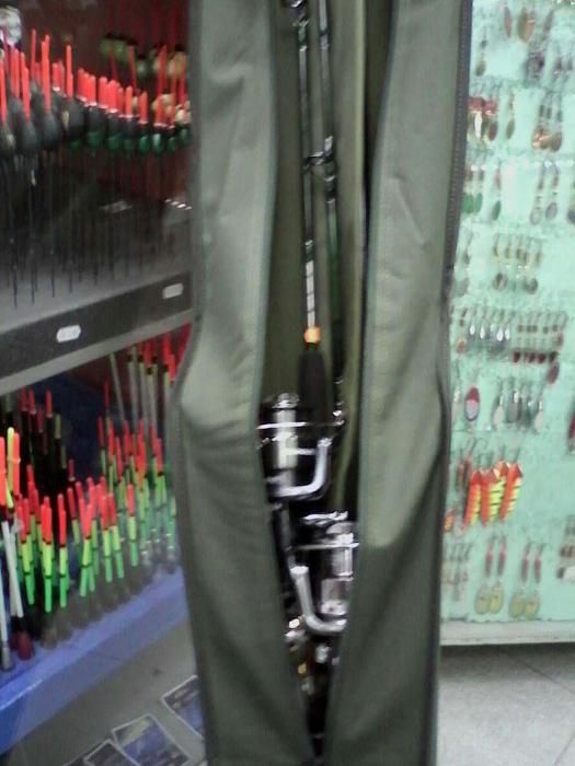 Твърд калъф за четири въдици с макари 140см и 160 см !!!