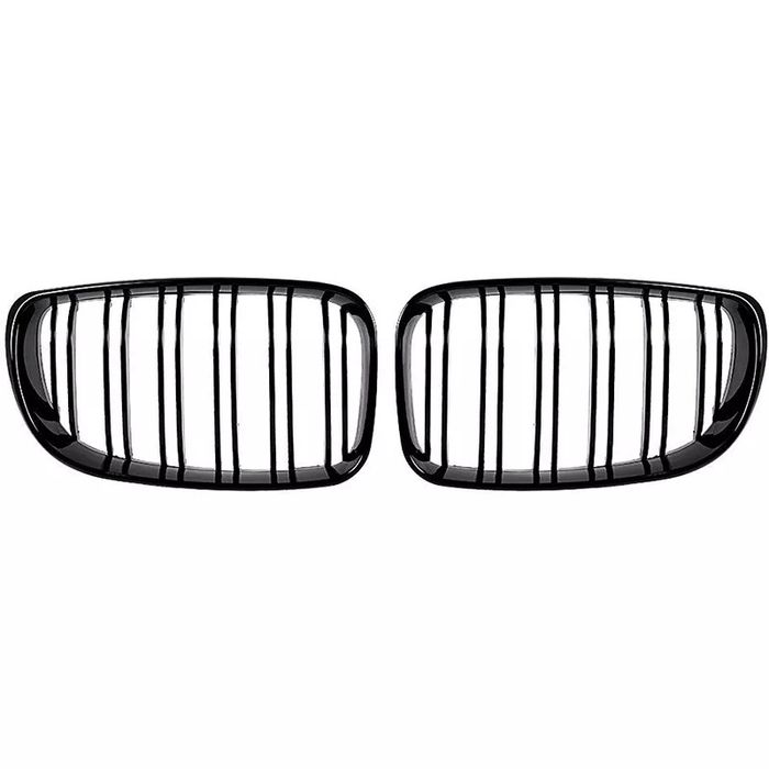 Grile Duble Bmw E81 E82 E87 E88 Negru Lucios M Power Seria 1