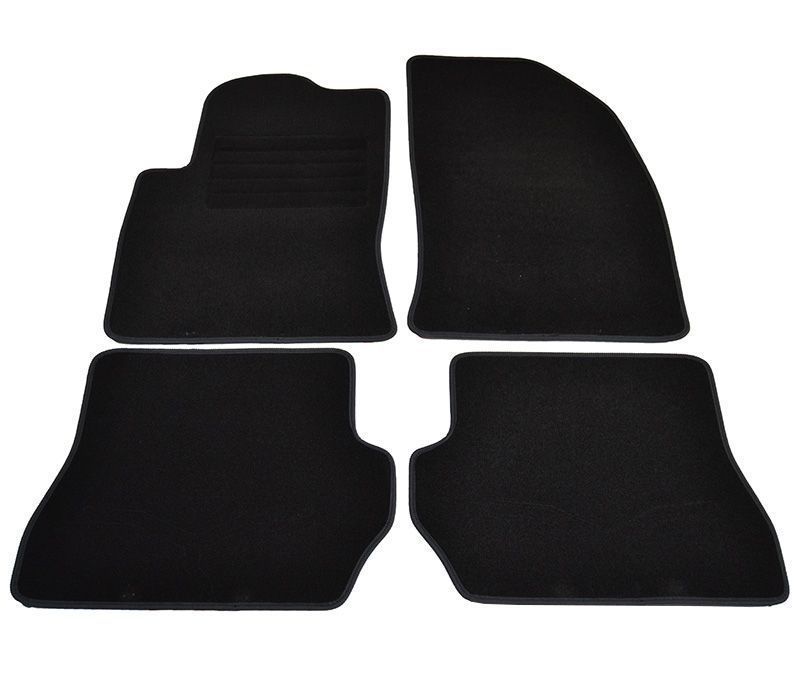 Covorase mocheta Ford Fiesta 5 5/2002-8/2008, 3/5usi si Fiesta 6 9/2008-2/2011, Negru, set de 4 bucati