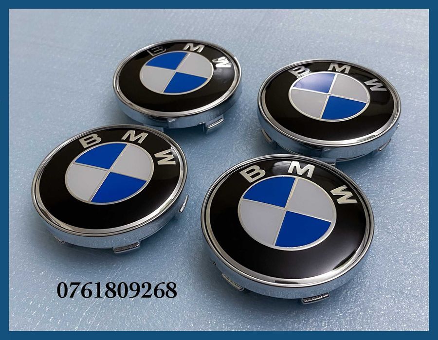 Set 4 capace 60mm jante aliaj BMW seria 1 2 3 4 5 6 7 X1 X3 X5 X6