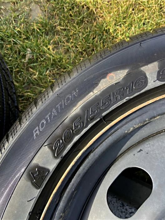 Jante tablă BMW 5X120 și Cauciucuri M/S 205 55 16 și 225 55 R16