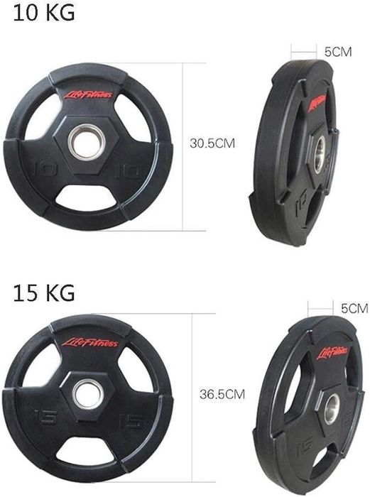 Блин резиновый для штанги Lifefitness Диск для штанги