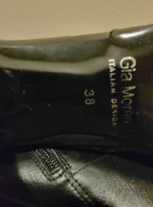 Cizme negre Gia Moretti piele naturala
