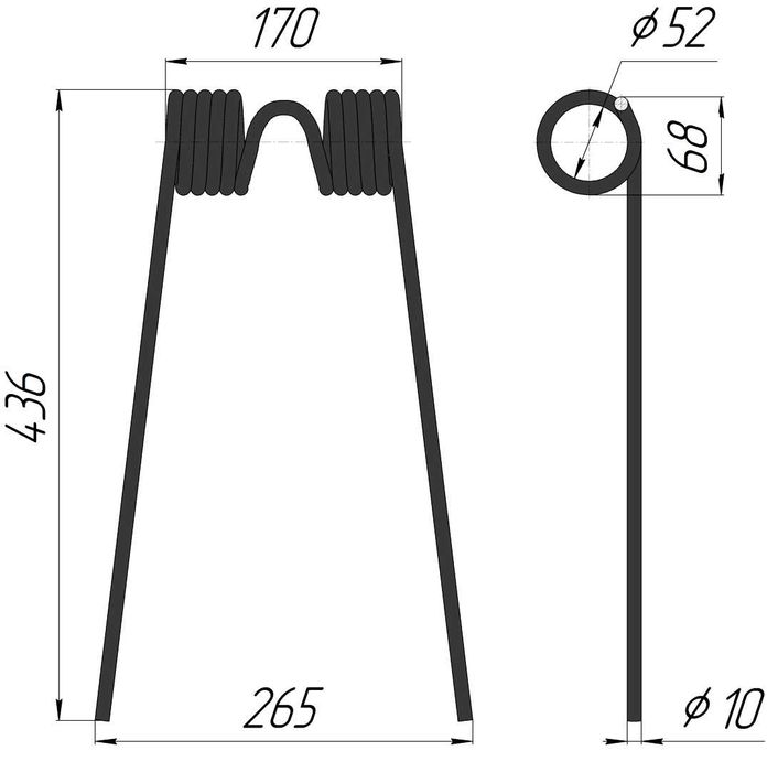 Зуб пружинный Палец