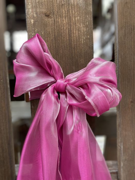 Esarfe roz din organza