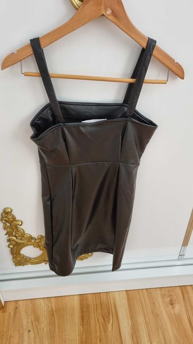 Сарафан из эко кожи для девочки