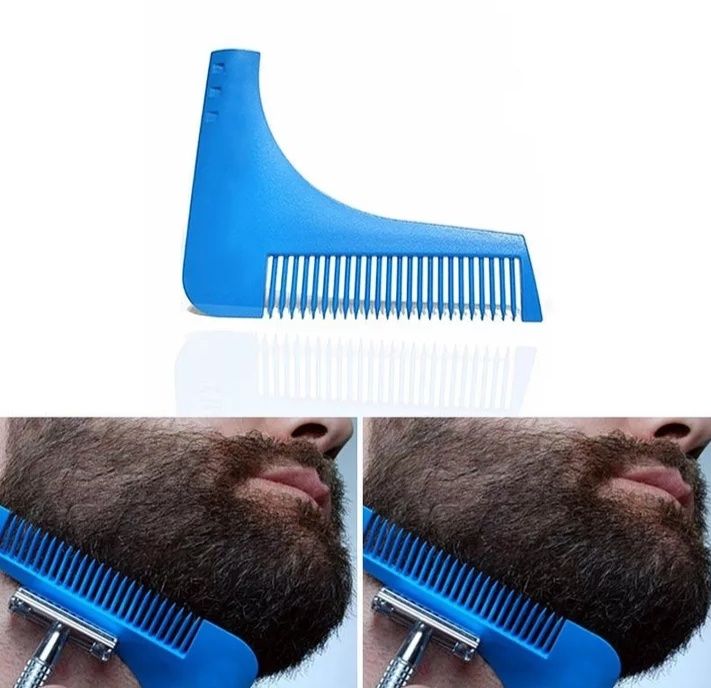 Forma pentru barba, sablon, pieptene