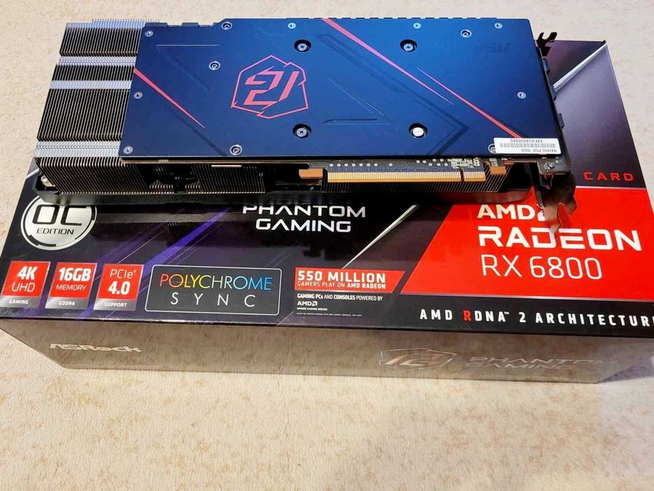 Нова RX 6800 16GB ASRock Phantom Gaming