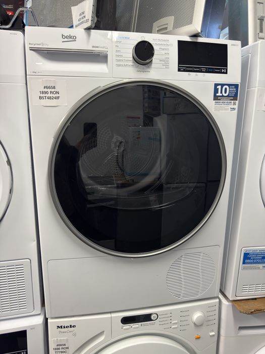 Uscător de rufe cu pompă de căldură Beko Pro Ironfinish B5T4824IF