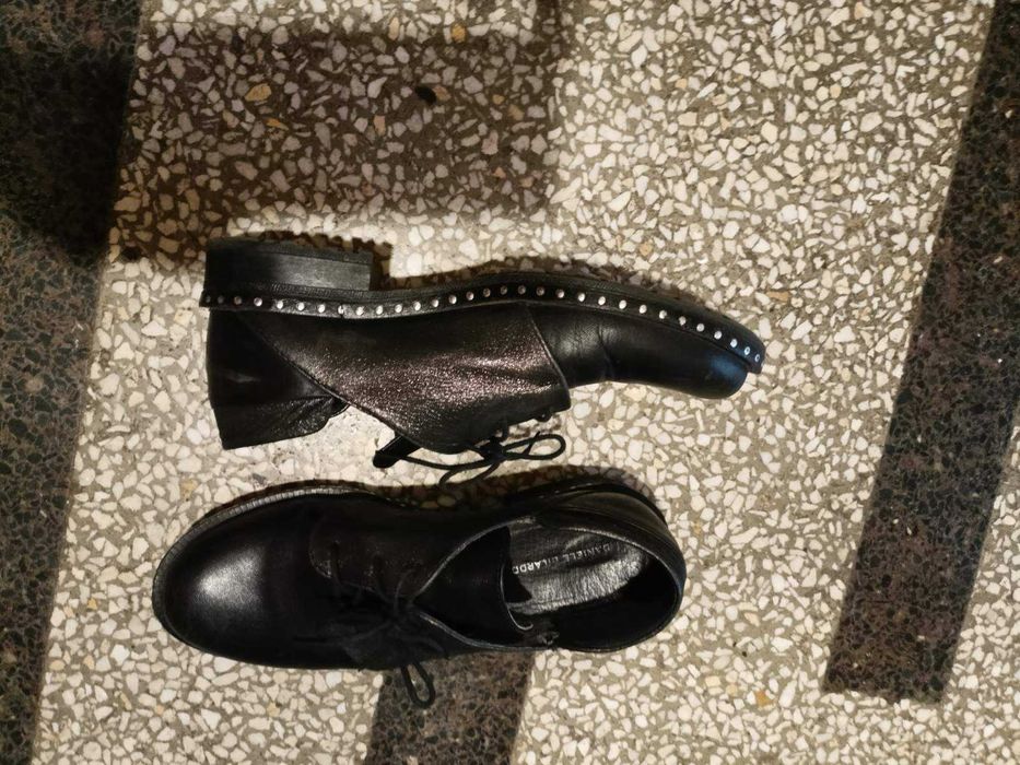 естествена кожа обувки  23.5 см и обувки