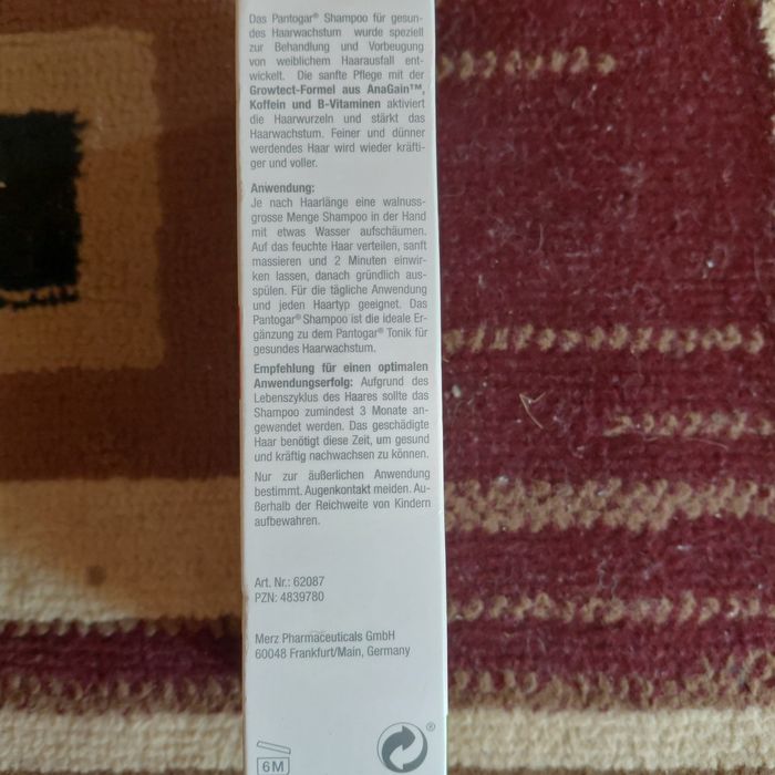 Pantogar shampun soch to'klishiga qarshi samarali vosita