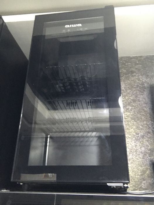 Воздушный холодильник Aiwa Чёрный с Индиго Подсветкой 98 лтр