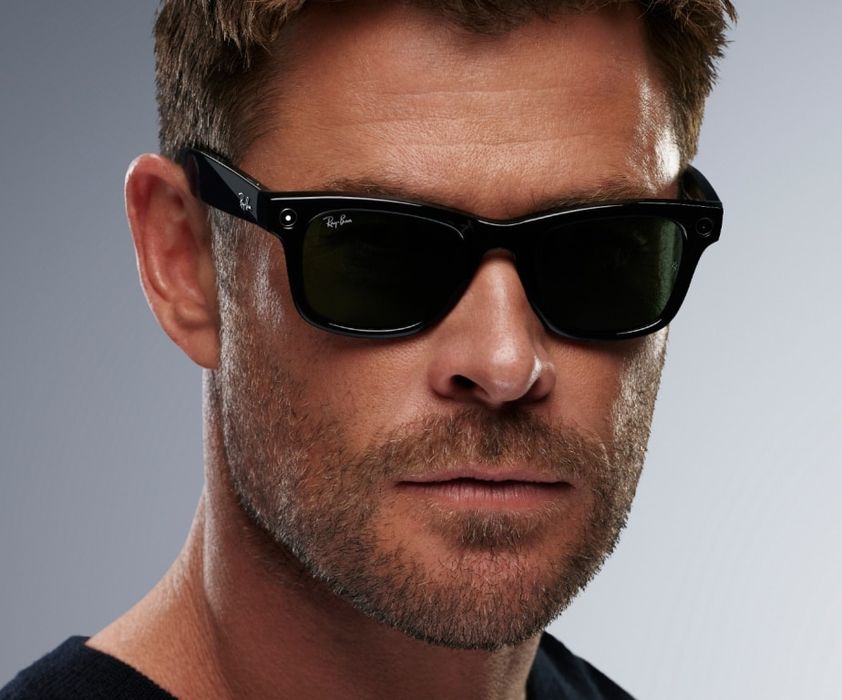 Meta RayBan WayFarer Shiny Black. Ест Доставка