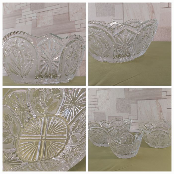 Красивый,резной, хрусталь прошлого века.