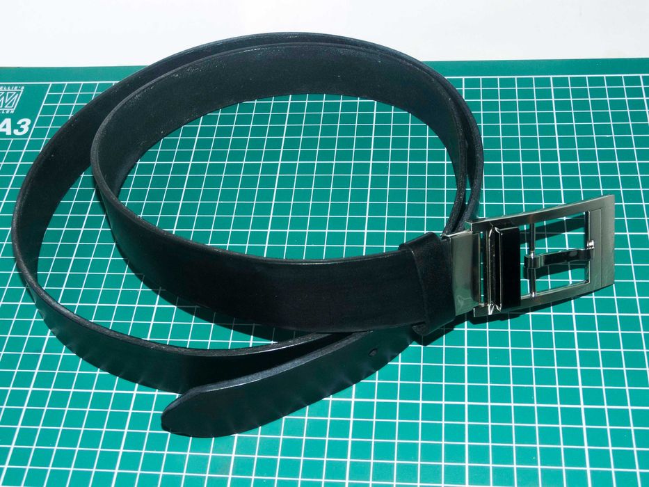 Мъжки колан от естествена кожа, ръчна изработка